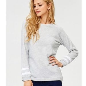 NWT Jolie French Terry Stripe Pullover